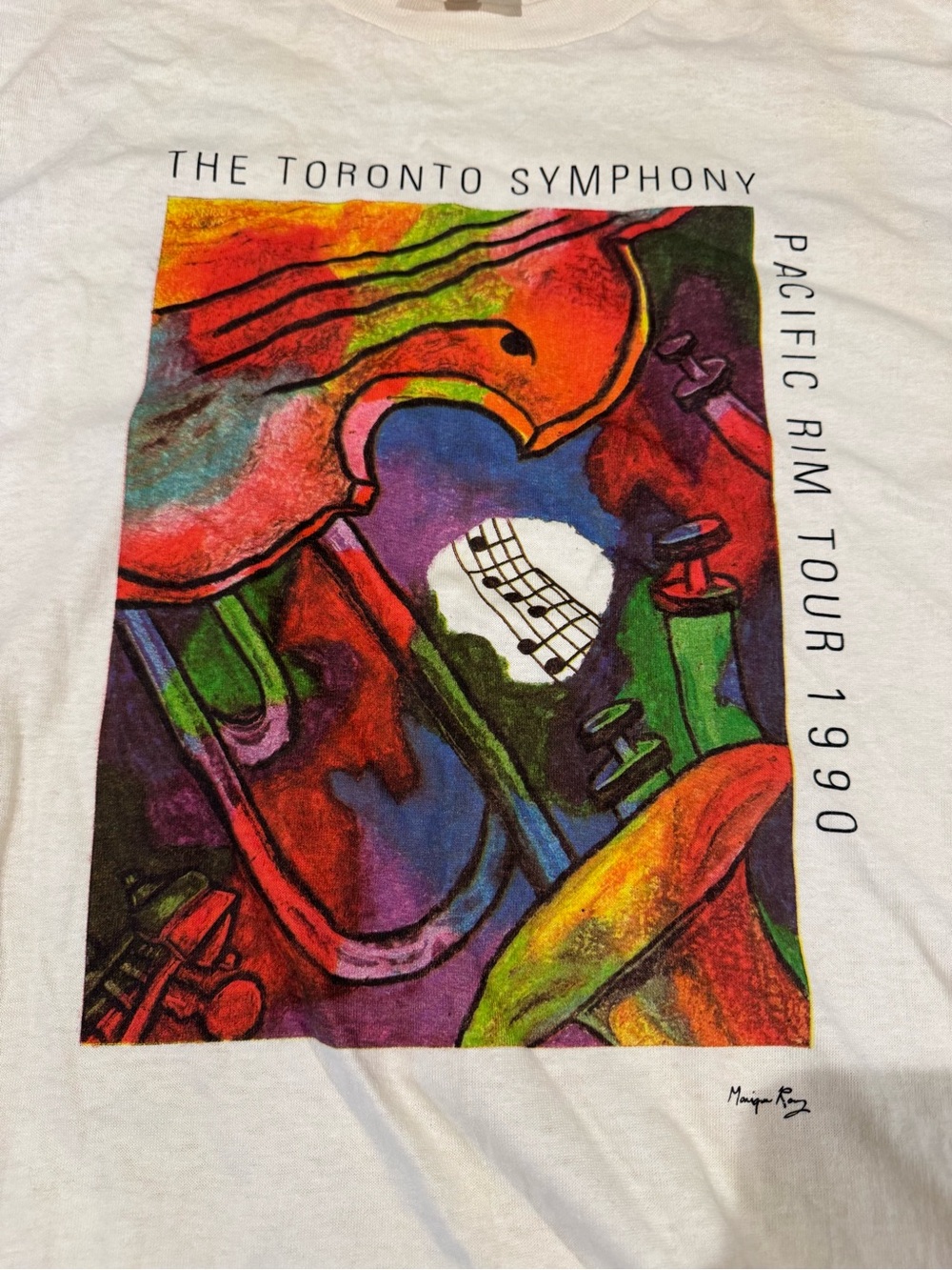 Vintage 1990 Toronto Symphony Pacific Rim Tour t shirt size XL 90’s